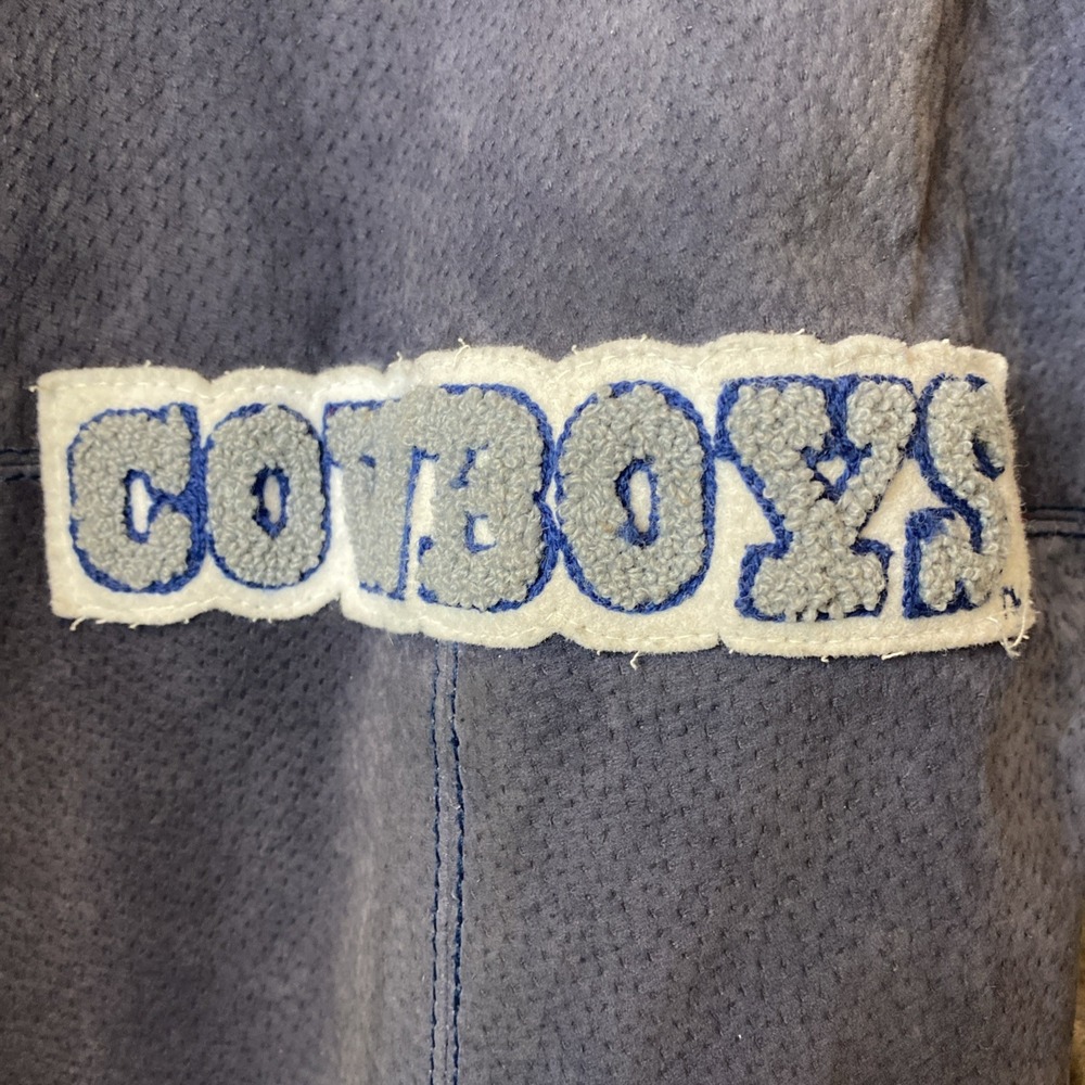 Vintage Dallas Cowboys Blue Carl Banks GIII Suede Varsity Jacket Mens Large READ - Picture 5 of 16